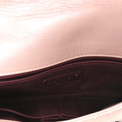 Chanel Glazed Calfskin Quilted Coco Pleats Flap Pink 5 of 10