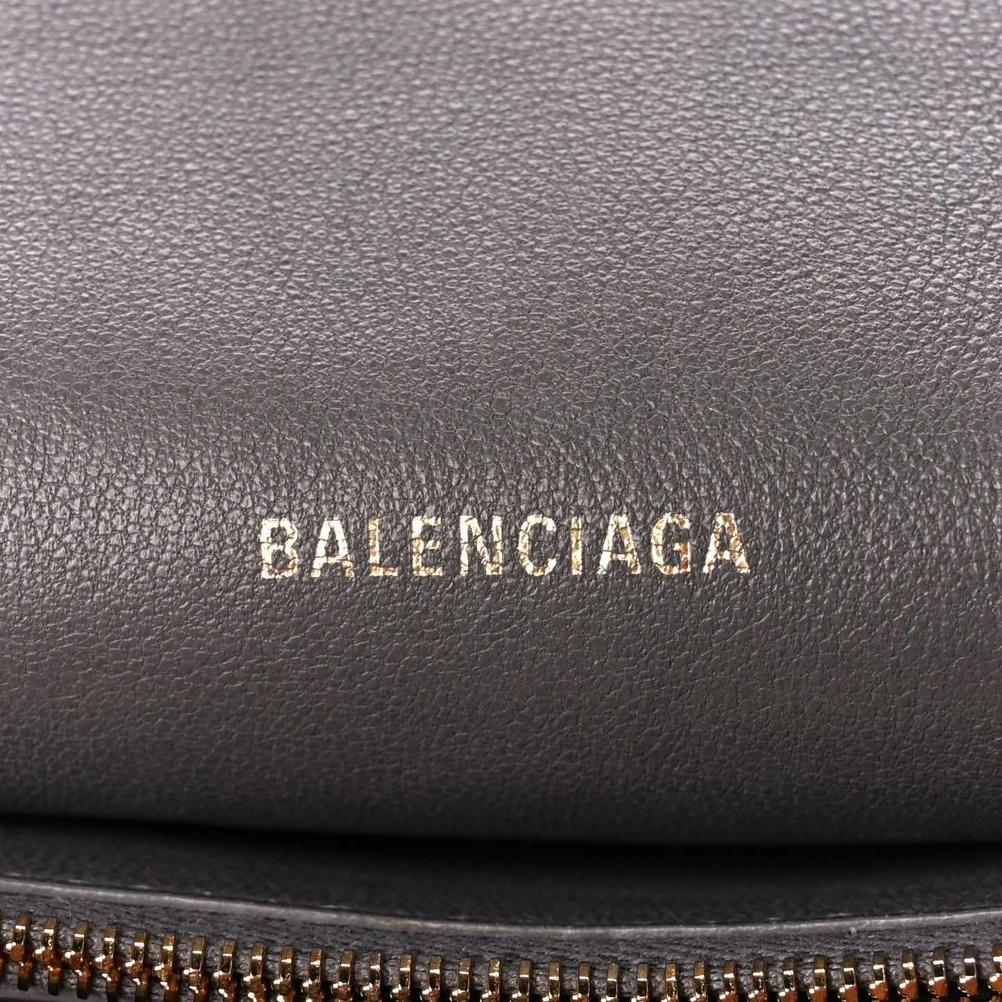 Crushed Calfskin Medium Crush Chain Bag Dark Grey