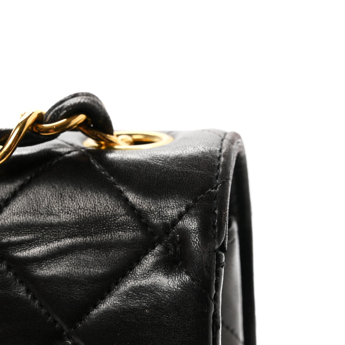 Lambskin Quilted XL Jumbo Single Flap Black