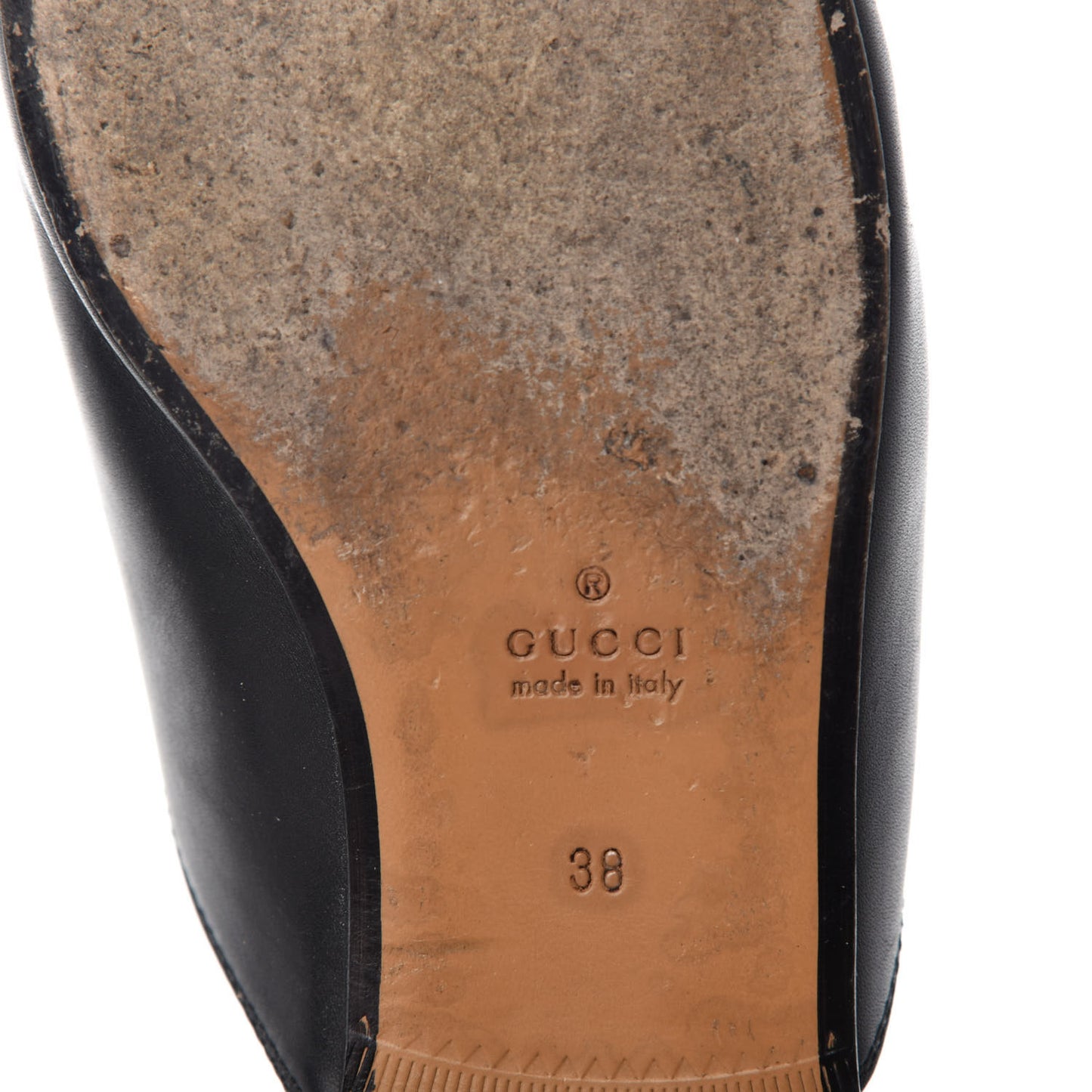 Calfskin Womens Princetown Slippers 38 Black