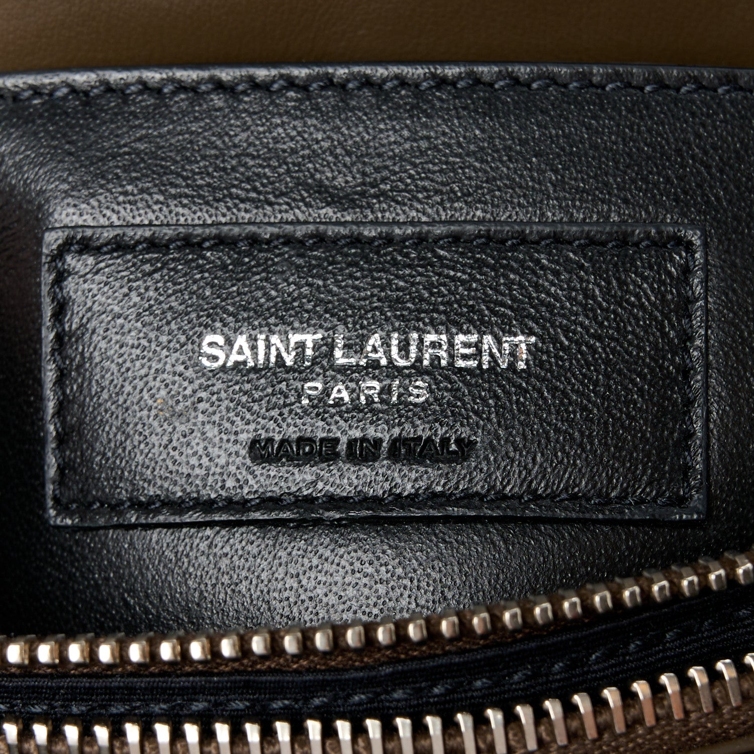 Saint Laurent Calfskin Y Quilted Monogram Small Loulou Chain Satchel Military Olive 7 of 11