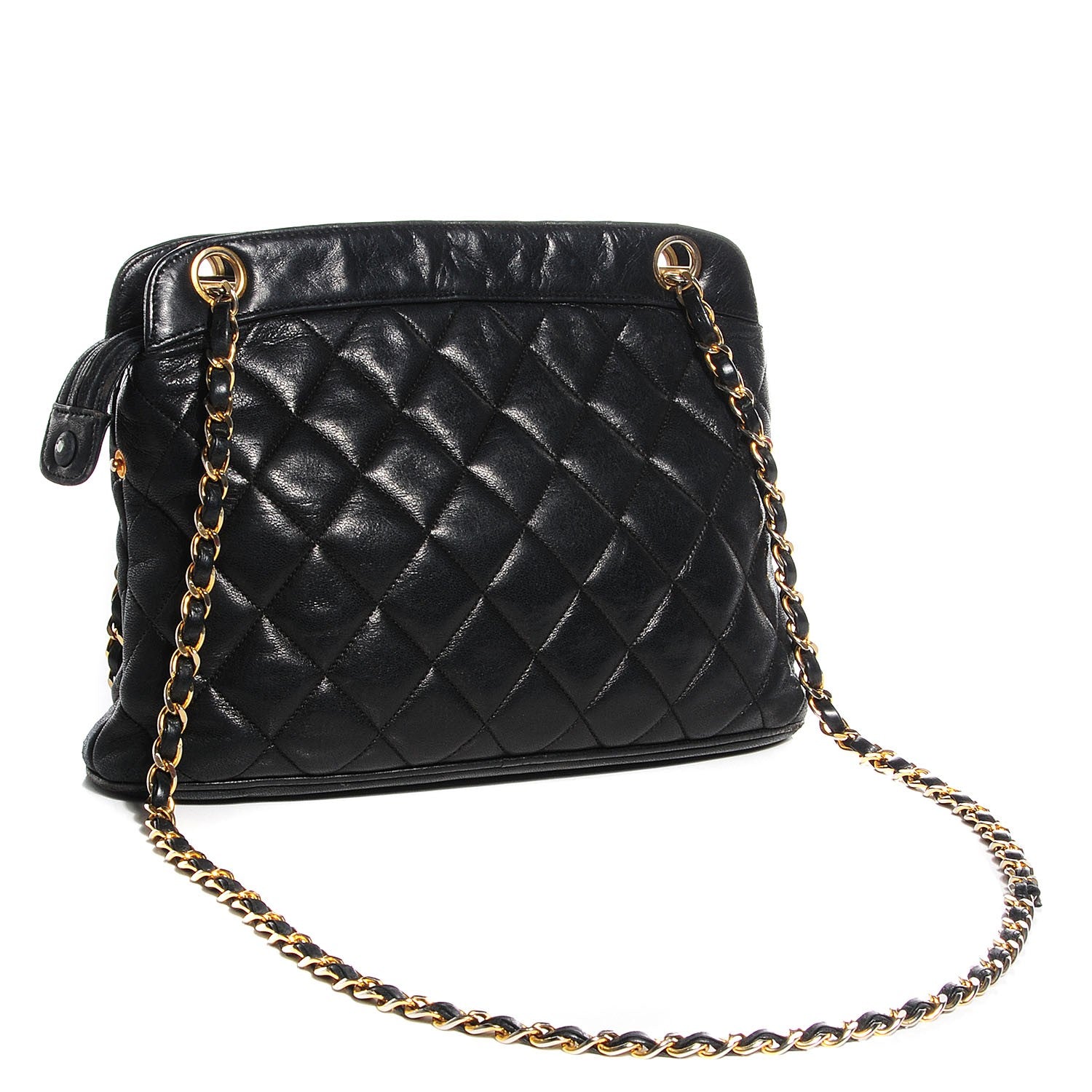 Chanel Lambskin Quilted Shoulder Bag Black 3 of 8