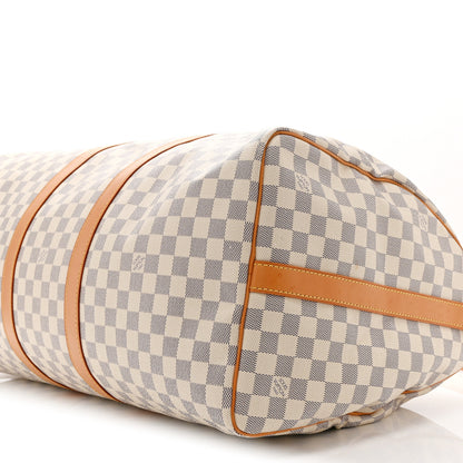 Louis Vuitton Damier Azur Keepall Bandouliere 55 8 of 11