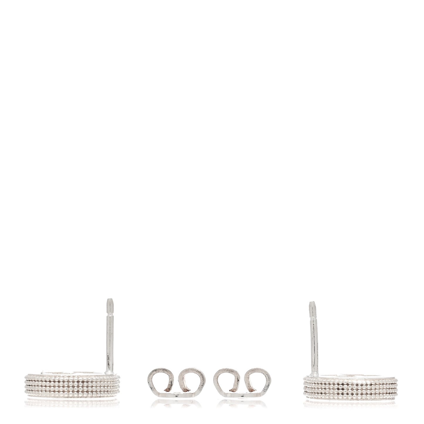 Sterling Silver Interlocking G Stud Earrings