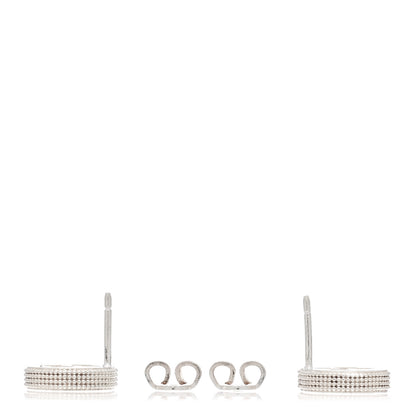 Gucci Sterling Silver Interlocking G Stud Earrings 3 of 4