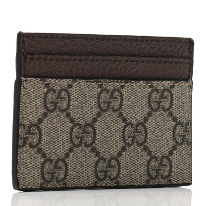 Gucci GG Supreme Monogram Ophidia Card Holder Brown 2 of 3