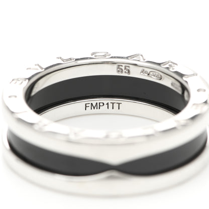Bulgari Sterling Silver Ceramic Save The Children One-Band Ring 55 7.25 4 of 8