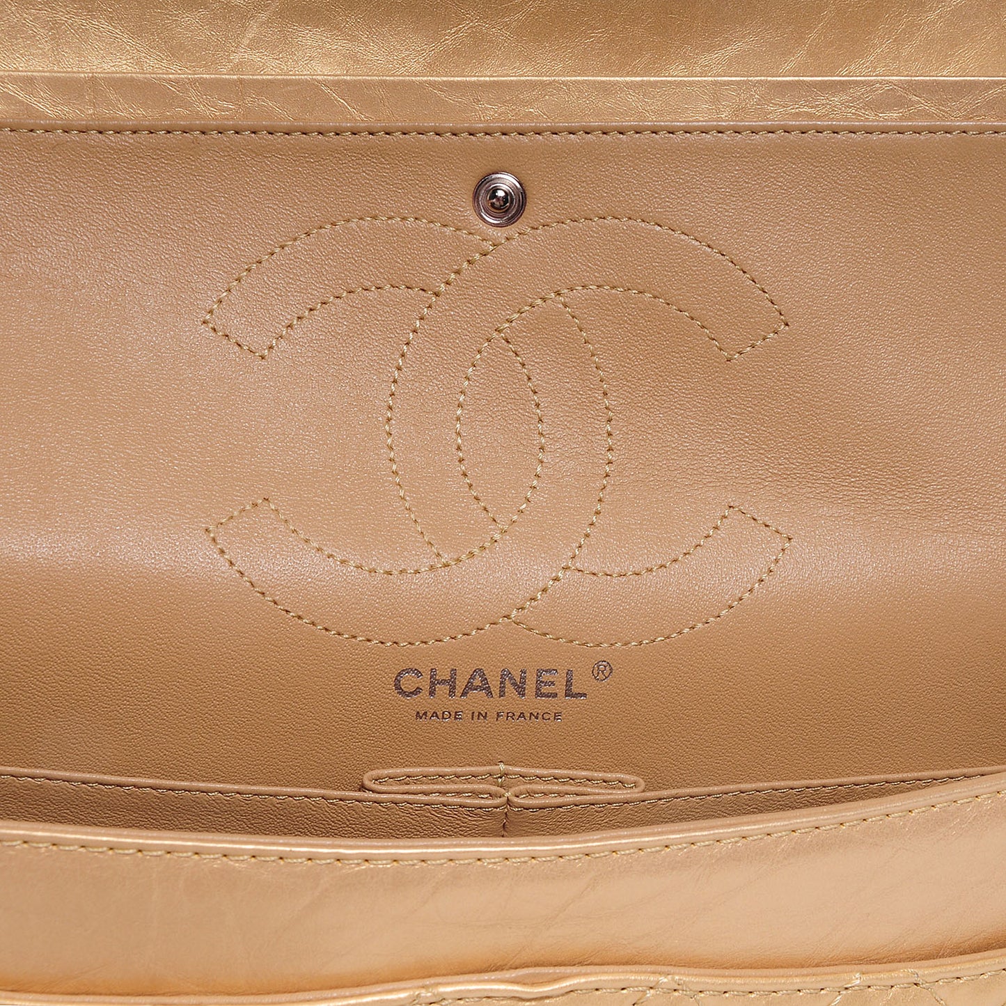 Aged Calfskin 2.55 Reissue 226 Flap Light Gold