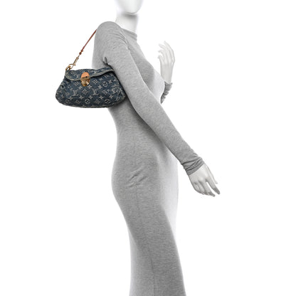 Louis Vuitton Monogram Denim Mini Pleaty Blue 2 of 11