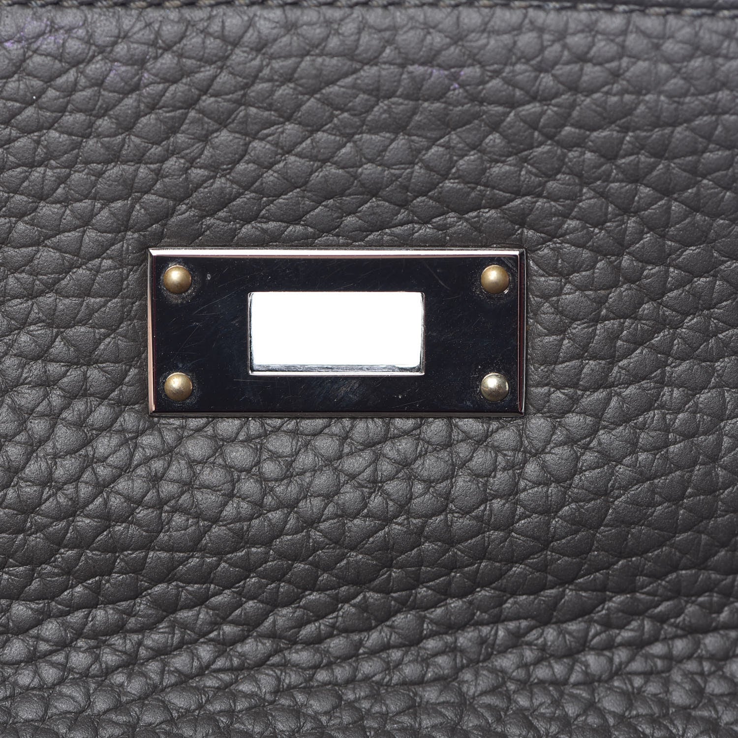 Hermes Taurillon Clemence Horseshoe Kelly Retourne 32 Graphite Tosca 21 of 41