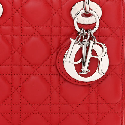 Christian Dior Lambskin Cannage Small My ABCDior Lady Dior Red 8 of 11