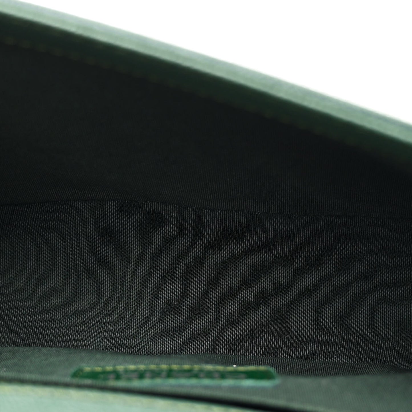 Calfskin Quilted Medium Boy Top Handle Flap Green