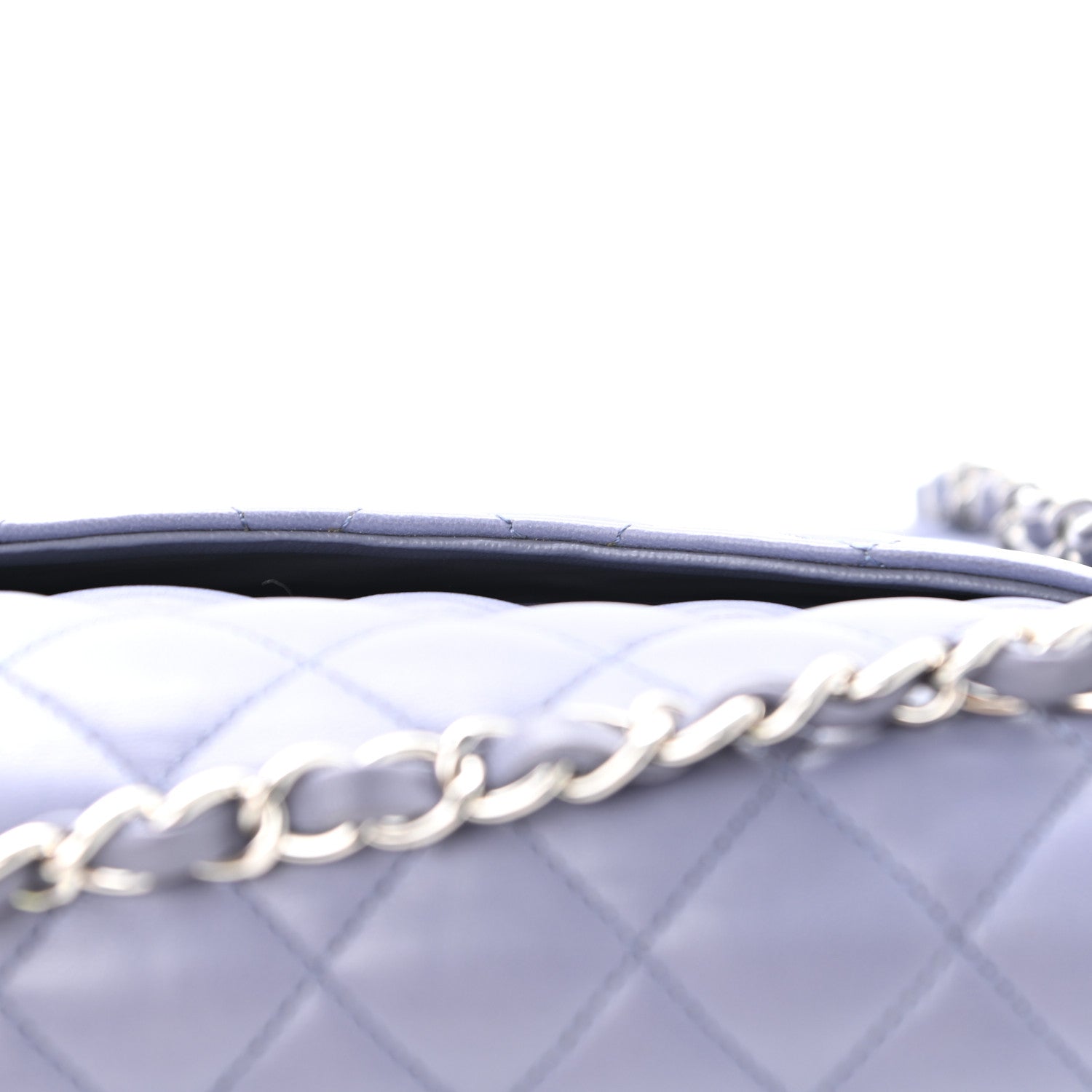 Chanel Lambskin Quilted Medium Double Flap Light Purple 13 of 16