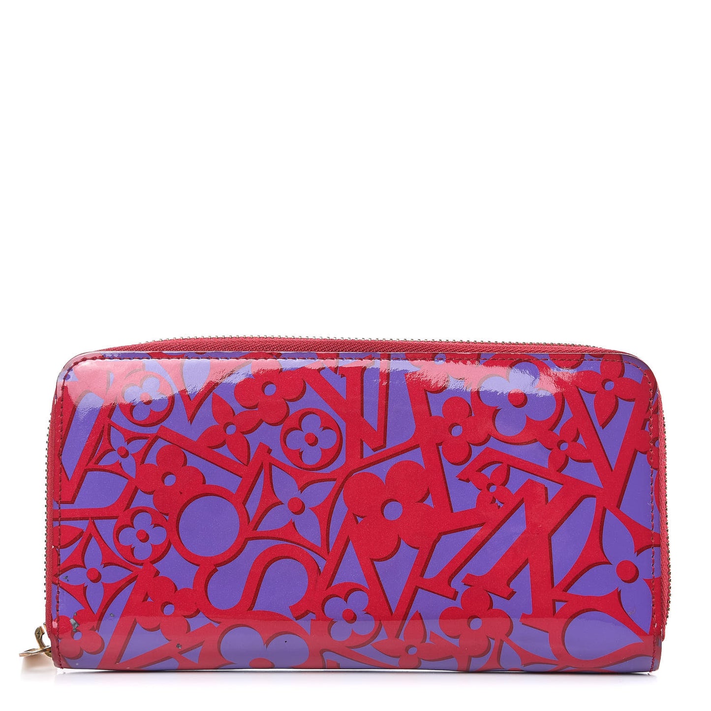 Patent Sweet Monogram Zippy Wallet Rose Indien