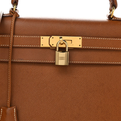 Hermes Courchevel Kelly Sellier 28 Gold 7 of 18
