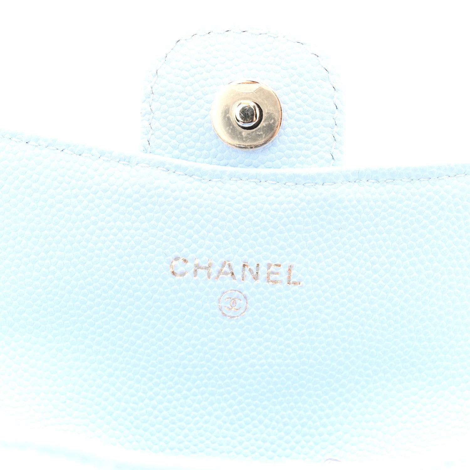 Chanel Caviar Quilted Flap Chain Waist Bag Light Blue 6 of 11