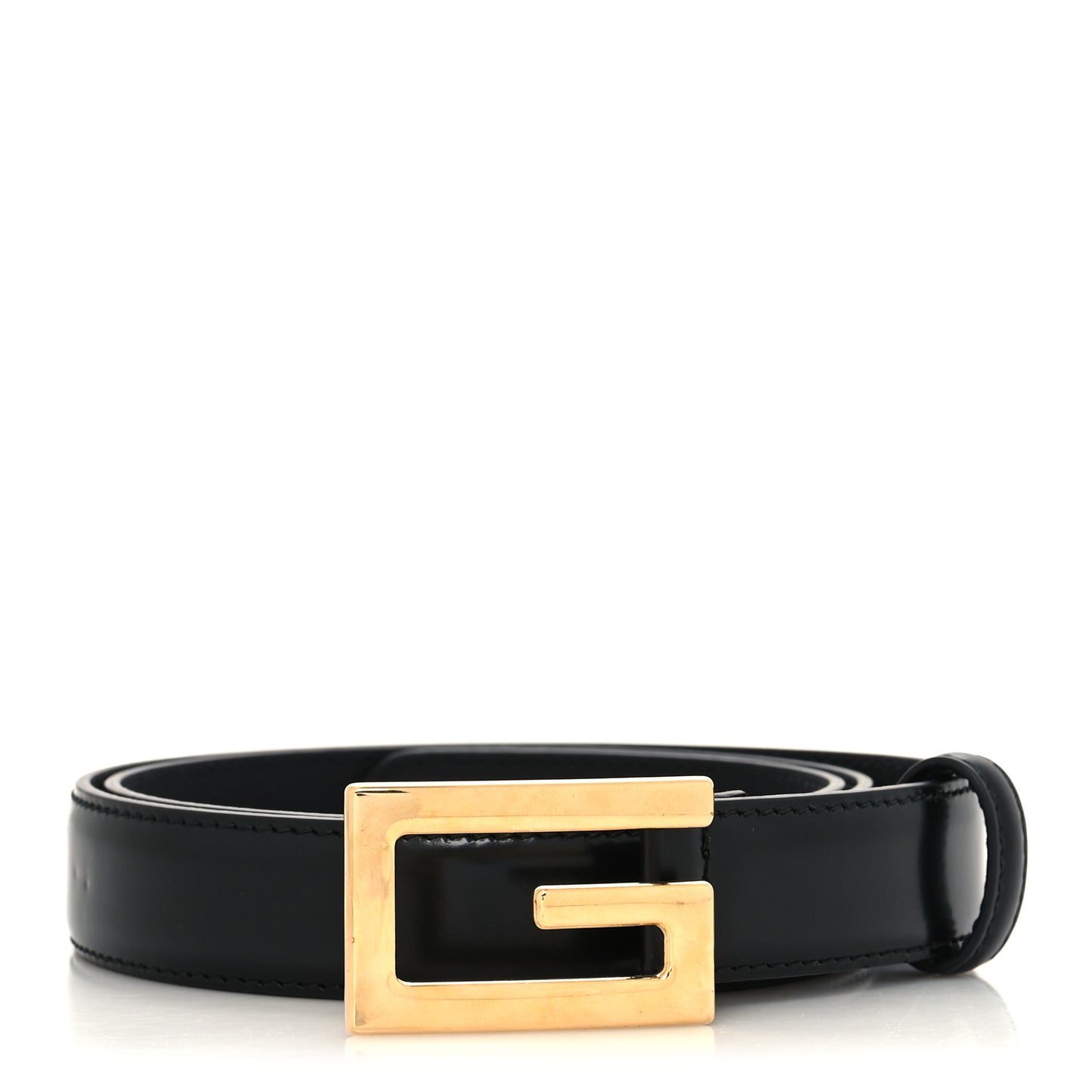 Calfskin Icaro G Cube 25mm Belt 80 32 Black