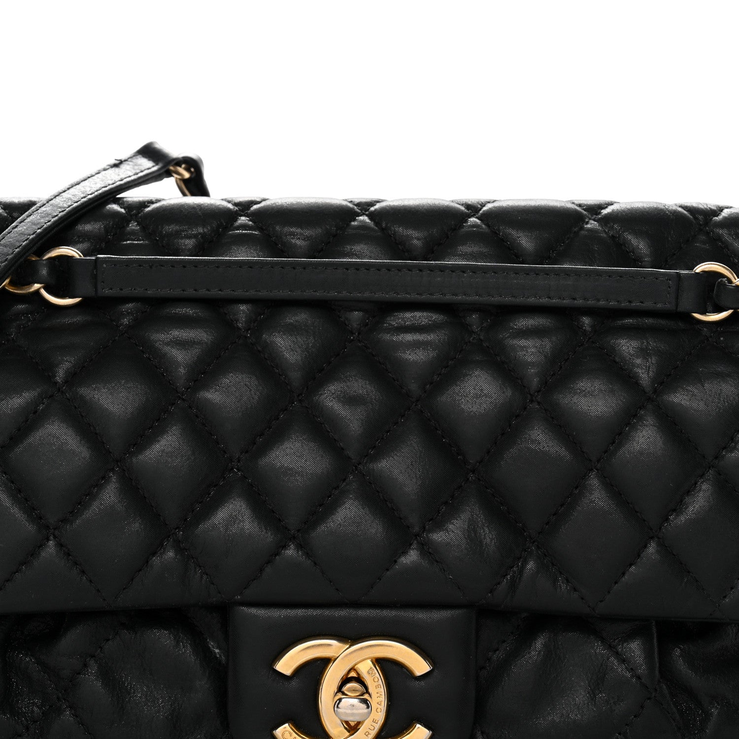 Chanel Iridescent Calfskin Large Chic Quilt Flap Black 8 of 11