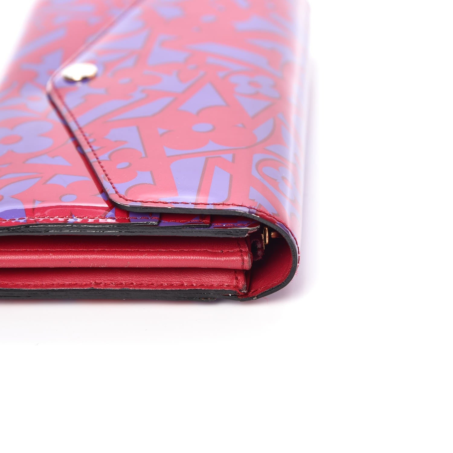 Louis Vuitton Patent Sweet Monogram Sarah Wallet Rose Indien 9 of 13