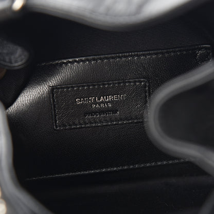 Saint Laurent Calfskin Small Y Studs Bucket Bag Black 5 of 8