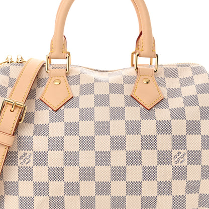 Louis Vuitton Damier Azur Speedy Bandouliere 25 7 of 10