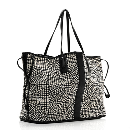 MCM Visetos Large Liz Reversible Shopper Tote Black 6 of 17