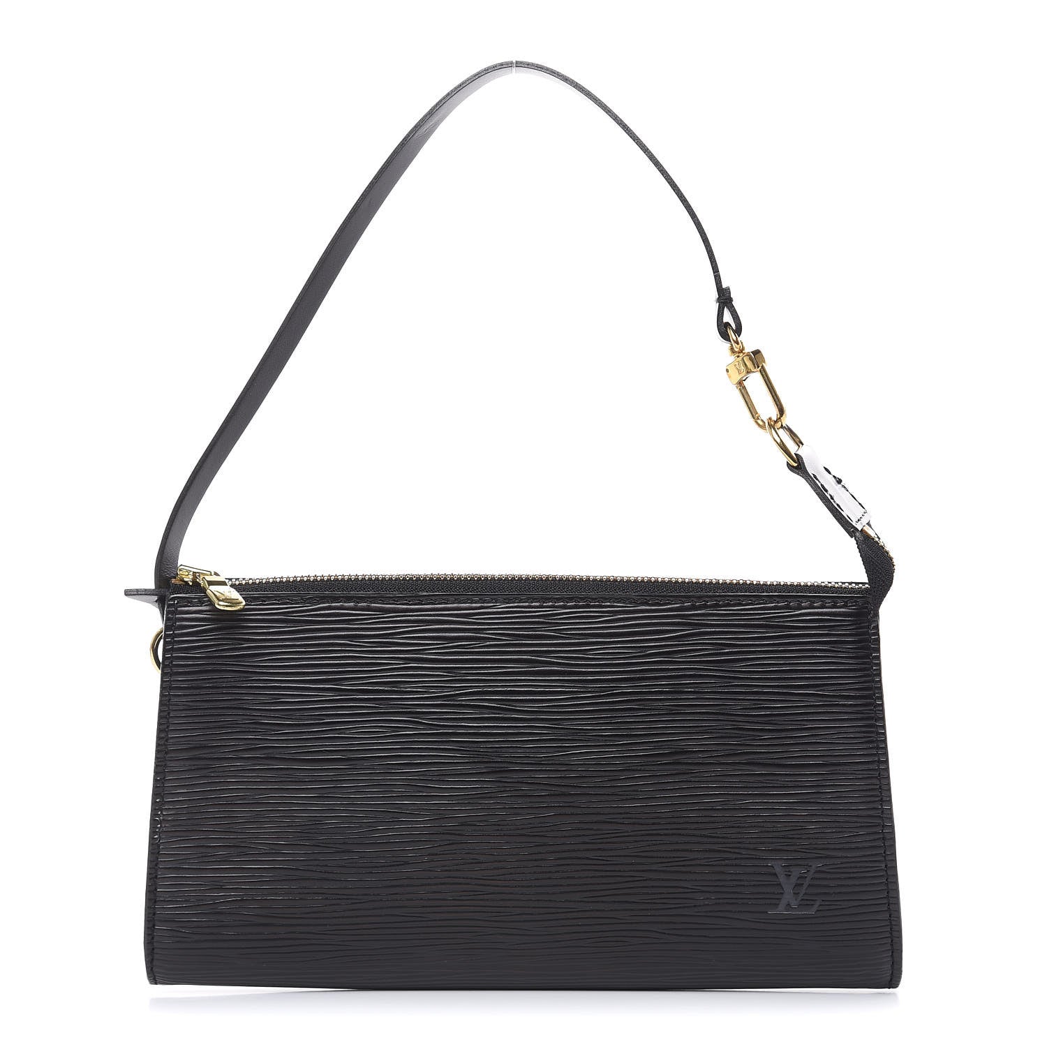Louis Vuitton Epi Pochette Accessories 24 Black 1 of 9