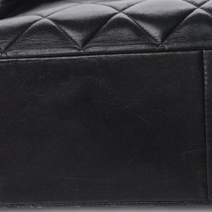 Chanel Lambskin Quilted XL Jumbo Single Flap Black 12 of 28