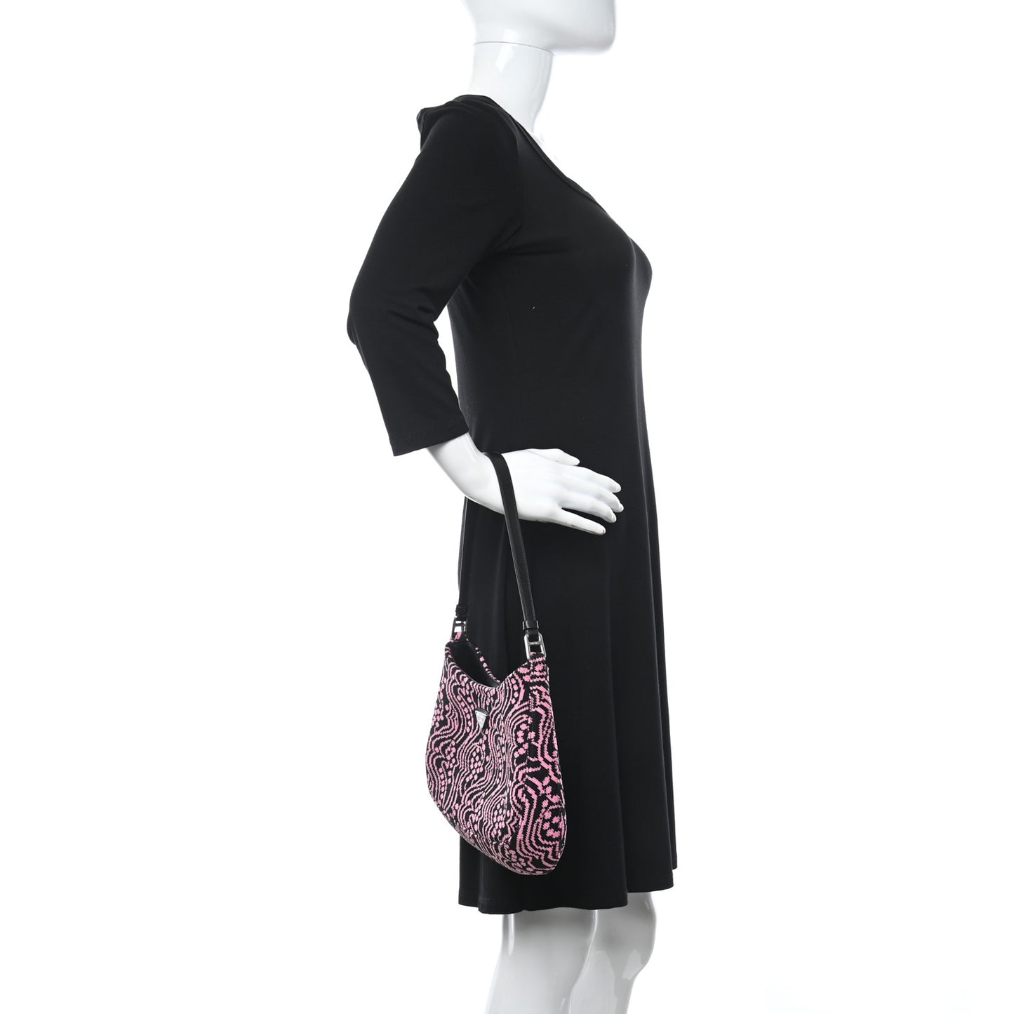 Maglia Jacquard Cleo Shoulder Bag Black Rosa