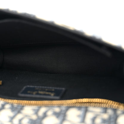 Christian Dior Oblique 30 Montaigne Flap Bag Blue 5 of 10