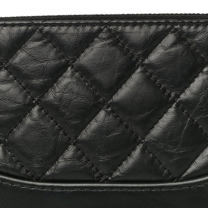 Chanel Aged Calfskin Quilted Small Gabrielle Clutch With Chain Black 13 of 14