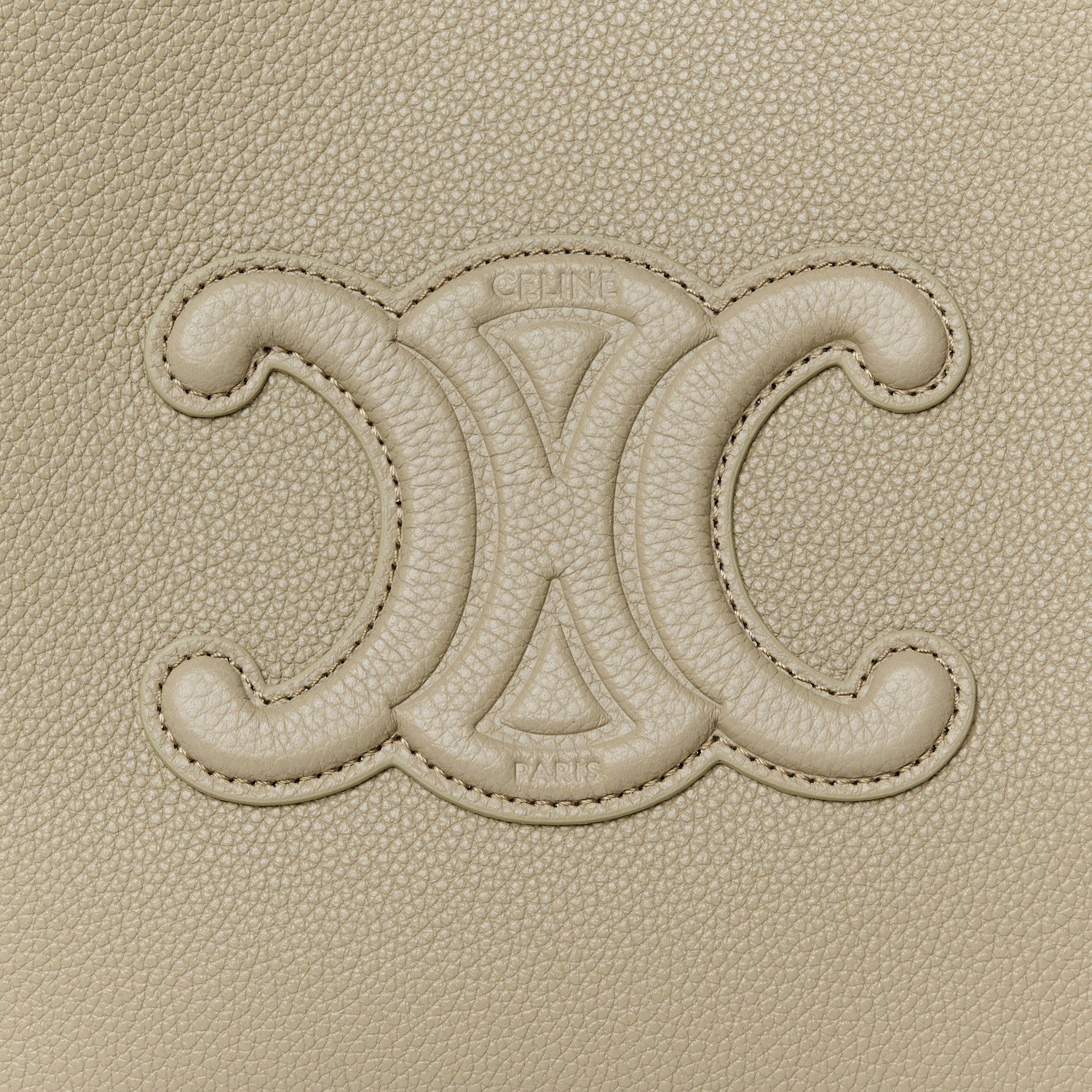 Celine Grained Calfskin Triomphe Mini Cabas Anais Modern Taupe 10 of 12