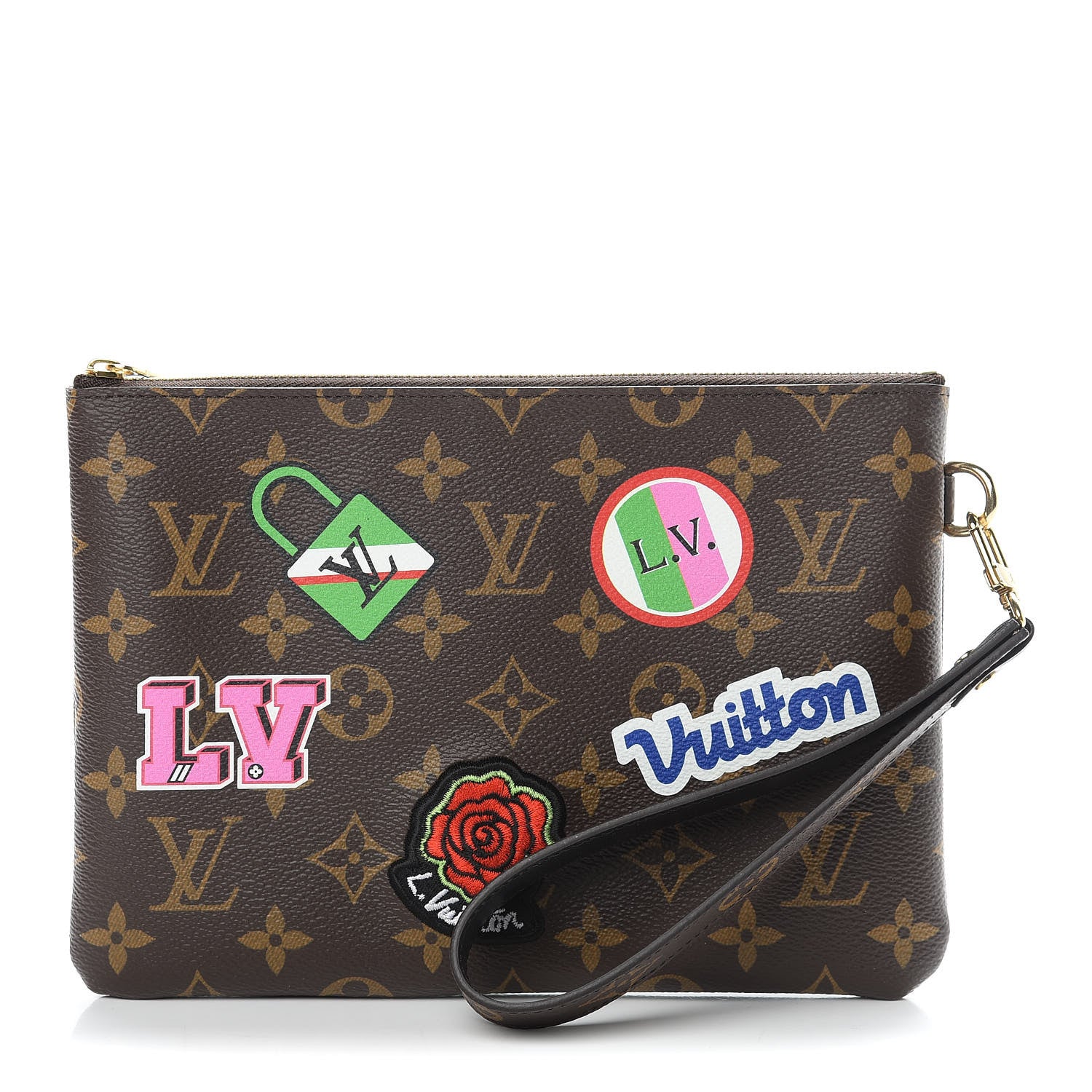 Louis Vuitton Monogram Travel Stickers City Pouch 1 of 8