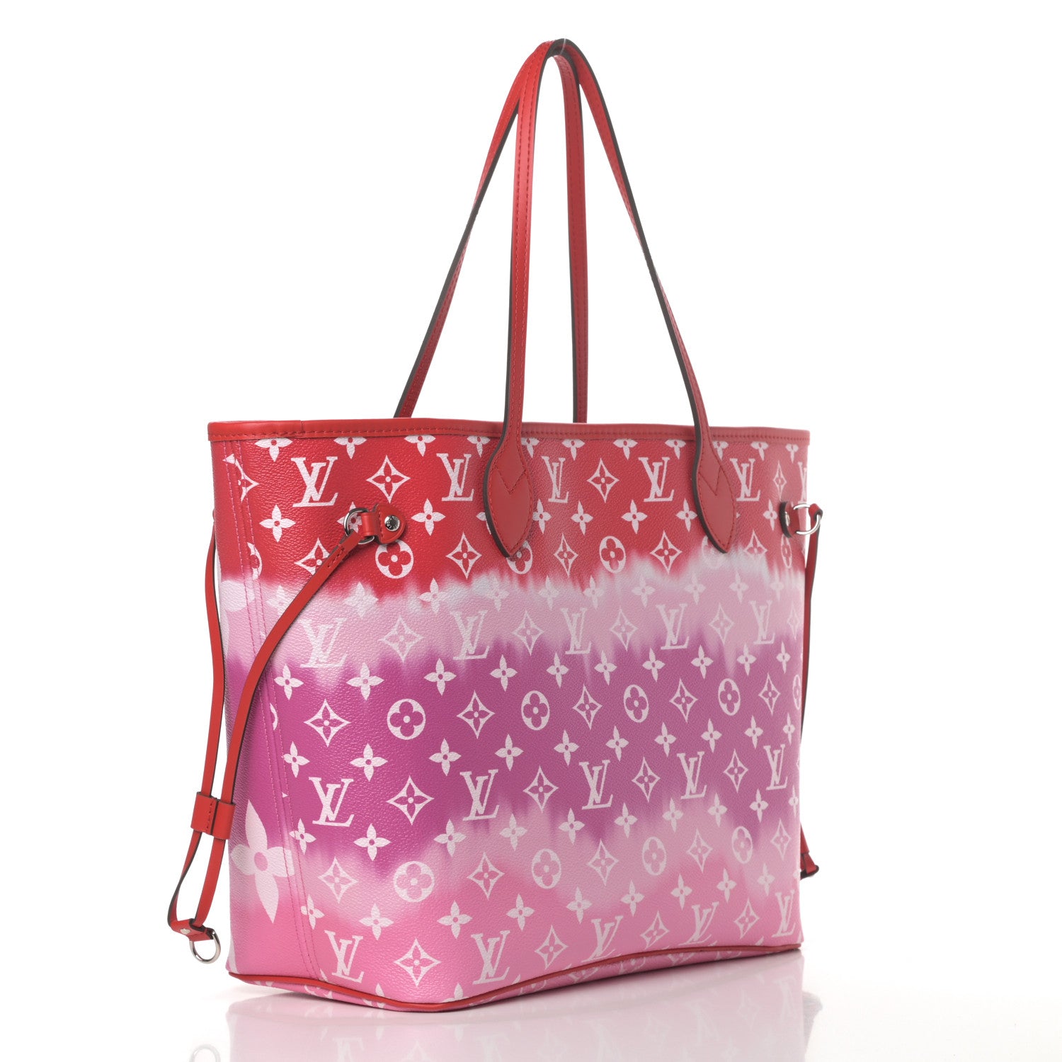 Louis Vuitton Monogram Escale Neverfull MM Rouge 3 of 10