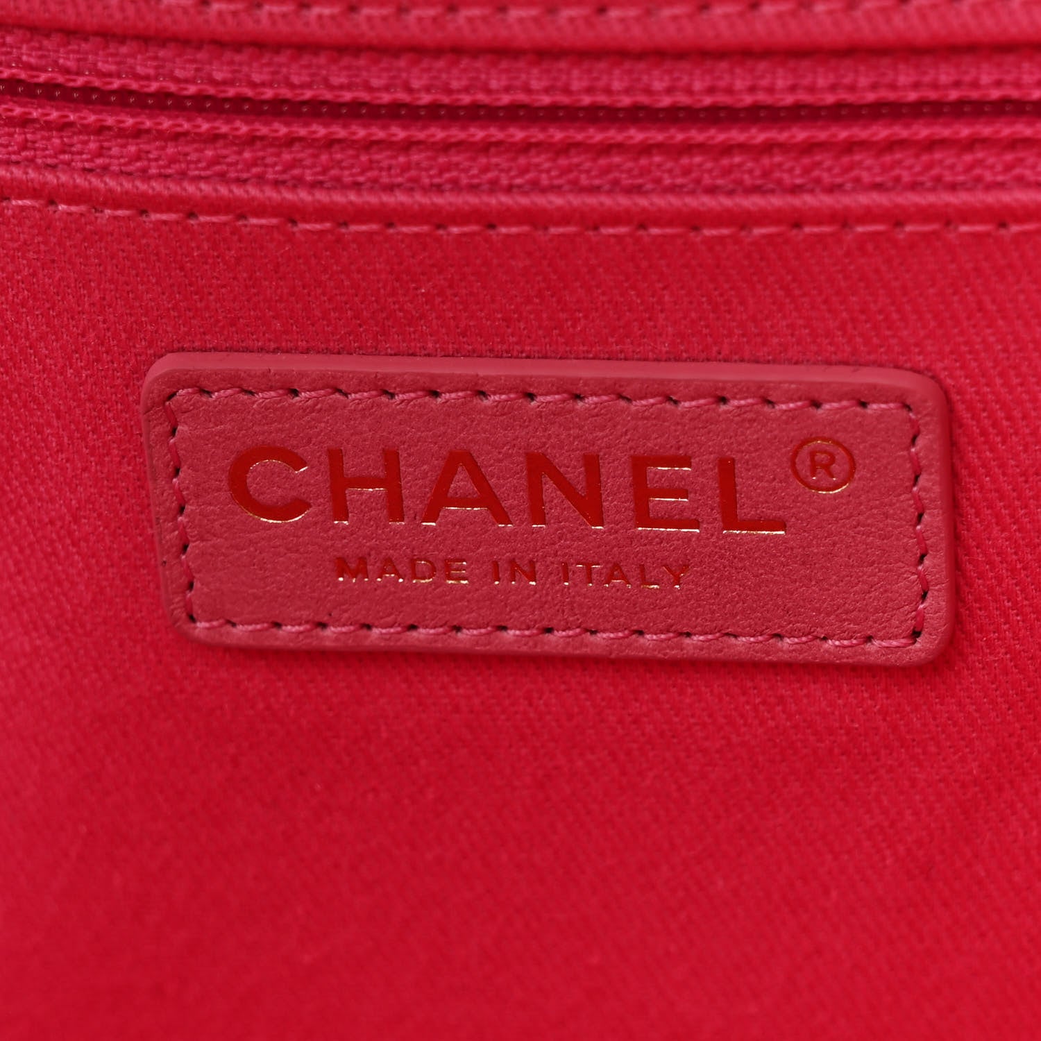 Chanel Straw Raffia Calfskin Striped Large Deauville Tote Dark Beige Fuchsia Navy Blue 6 of 12