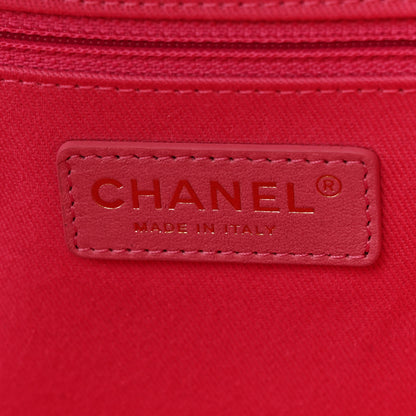 Chanel Straw Raffia Calfskin Striped Large Deauville Tote Dark Beige Fuchsia Navy Blue 6 of 12