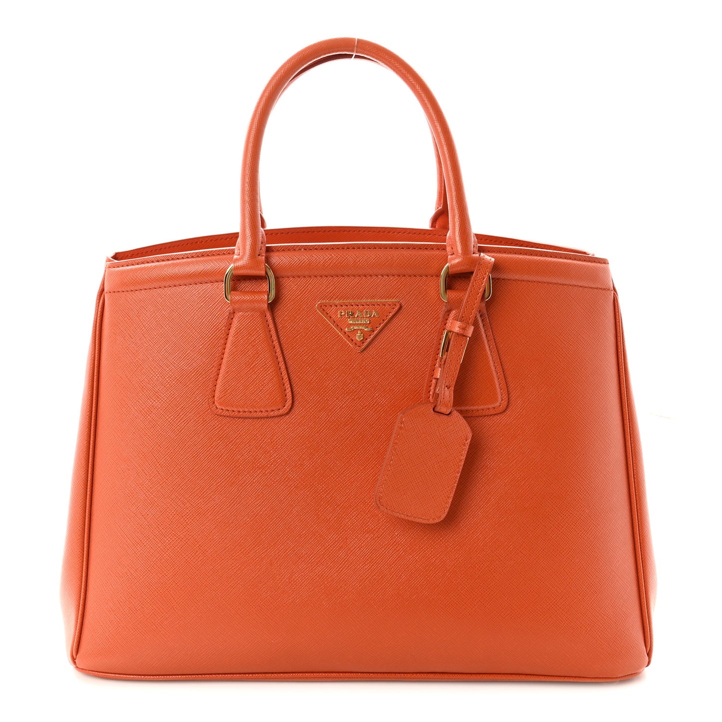 Saffiano Lux Parabole Tote Papaya