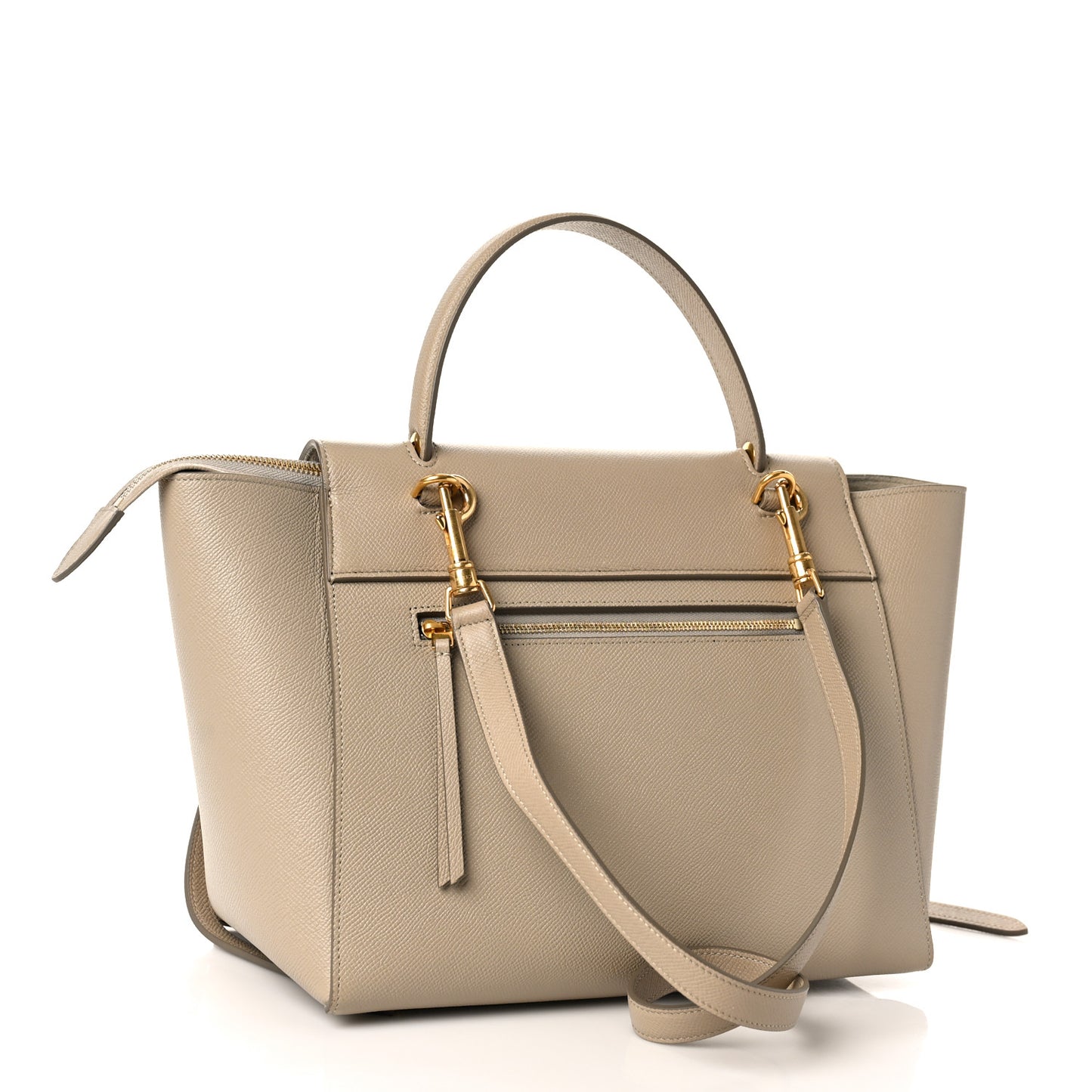 Grained Calfskin Mini Belt Bag Light Taupe