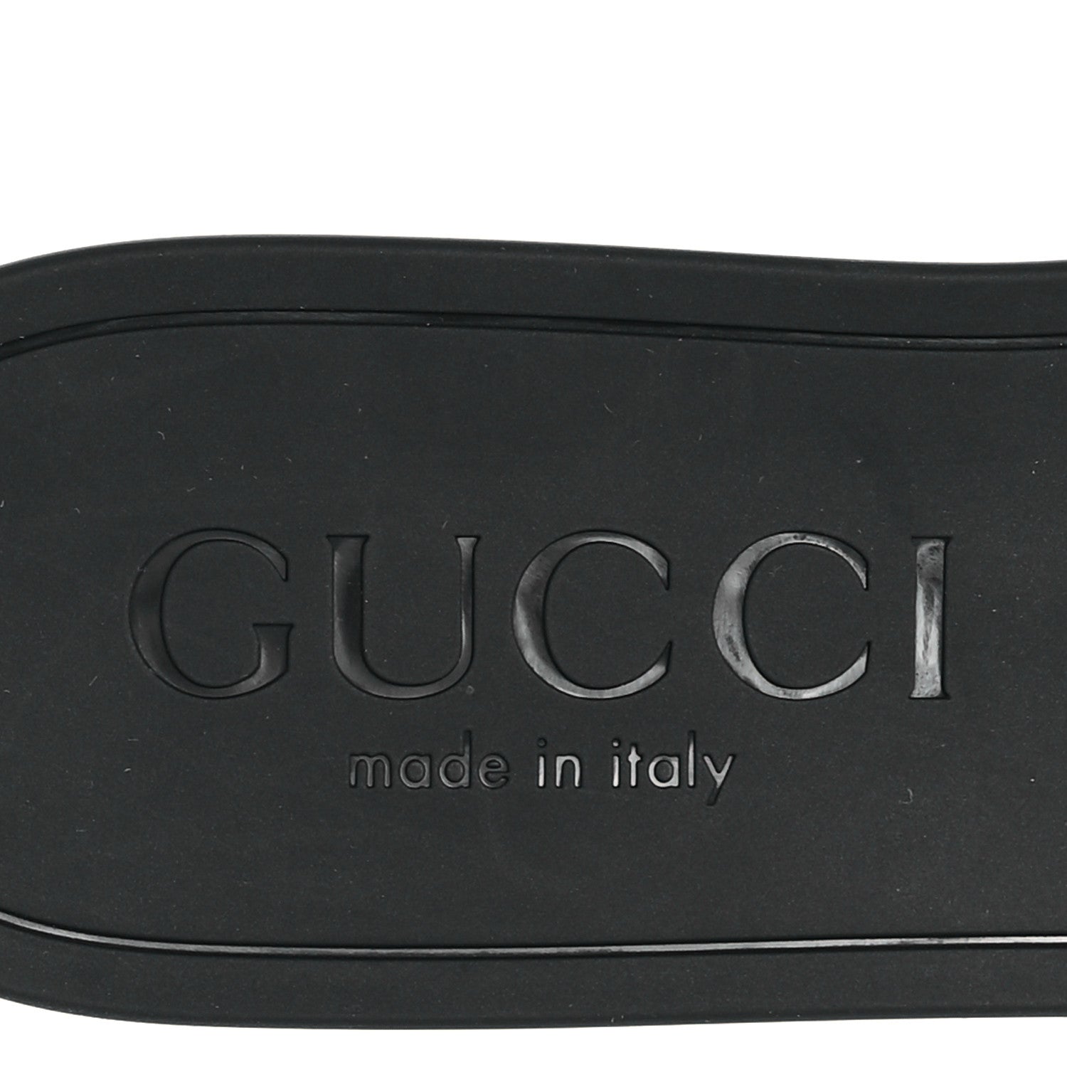 Gucci Rubber Womens Interlocking G Slide Sandals  39 Black 8 of 10