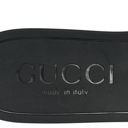 Gucci Rubber Womens Interlocking G Slide Sandals  39 Black 8 of 10