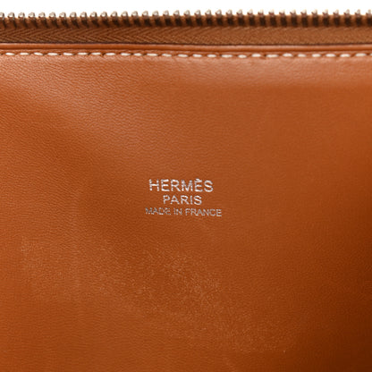 Hermes Toile De Camp Taurillon Clemence Bolide 35 Gold 6 of 10