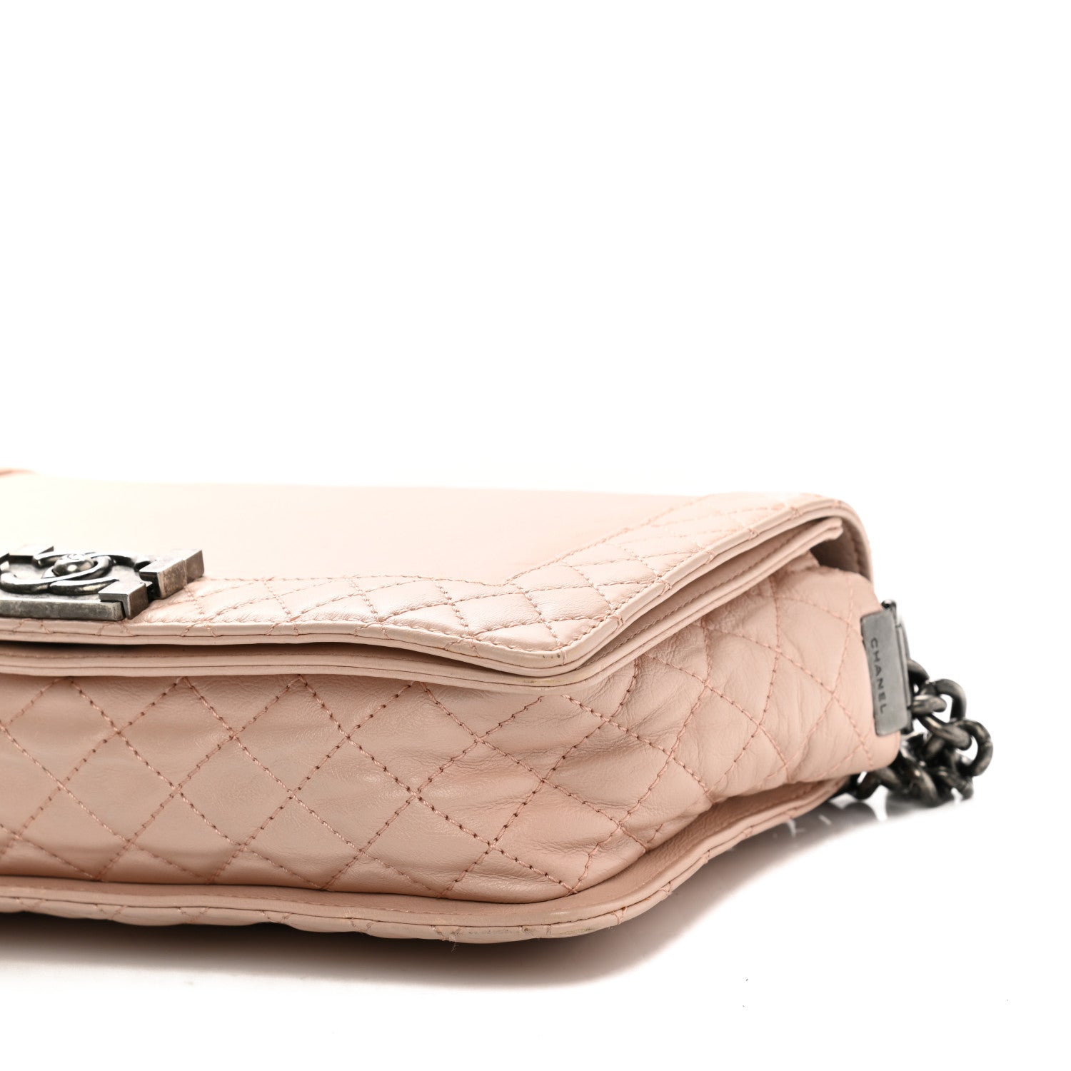Chanel Calfskin New Medium Boy Reverso Flap Light Pink 10 of 10