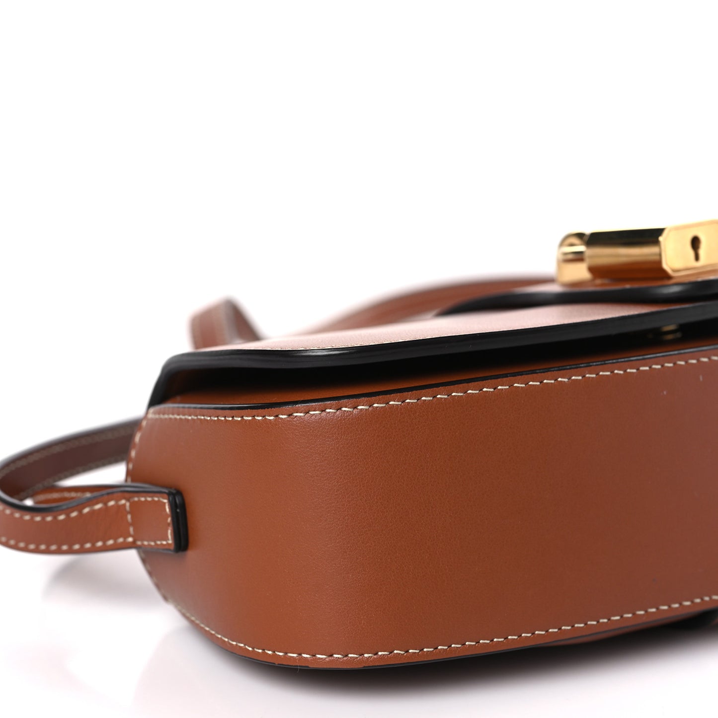 Smooth Calfskin Tabou Clutch On Strap Tan