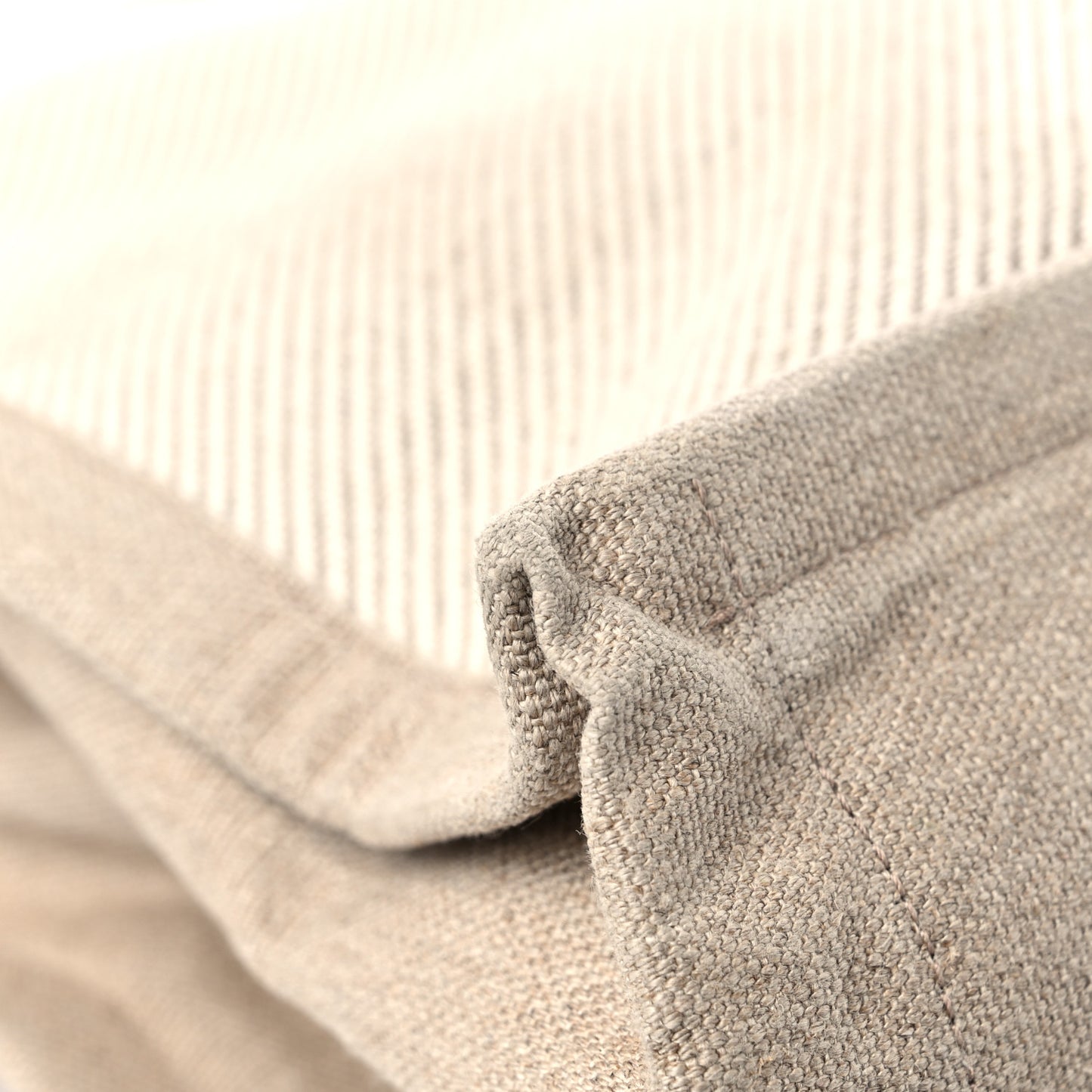 Linen Calfskin Rive Gauche Tote Beige Sea Salt