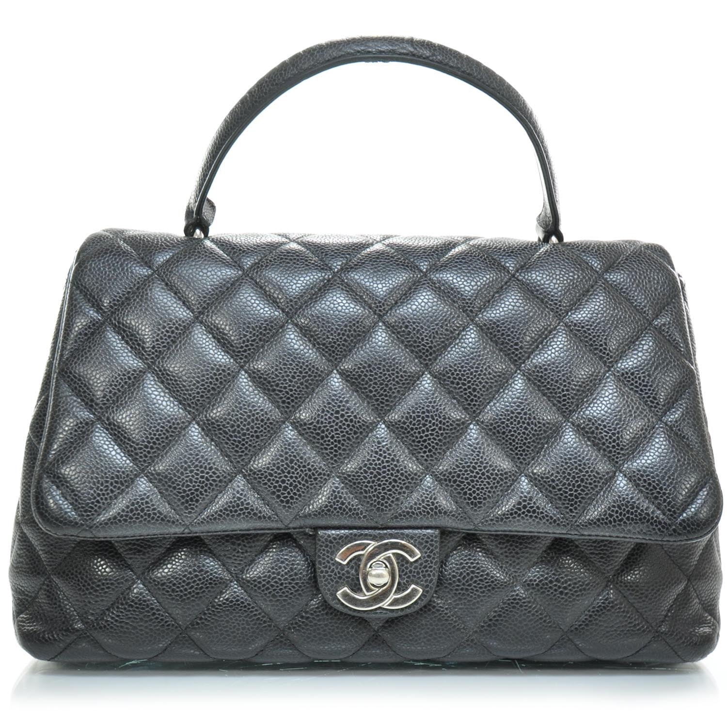 Chanel Caviar Kelly Jumbo Flap Bag Black SHW 1 of 10