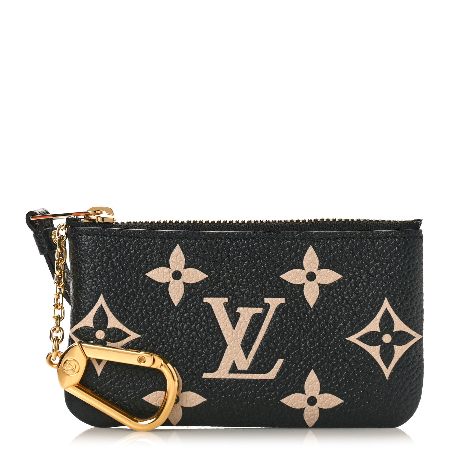 Louis Vuitton Empreinte Monogram Giant Key Pouch Black Beige 1 of 9