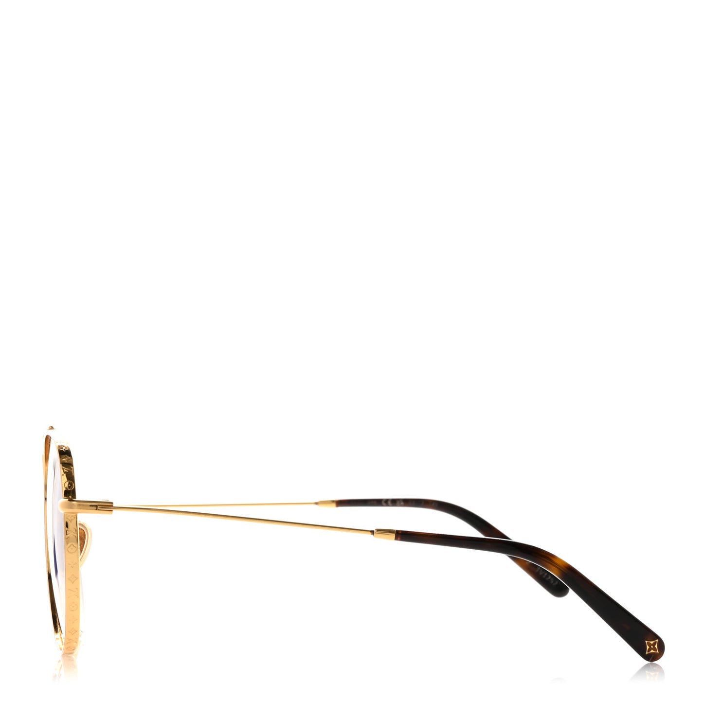 Metal The LV Pilot Sunglasses Z1620U Gradient Brown Monogram