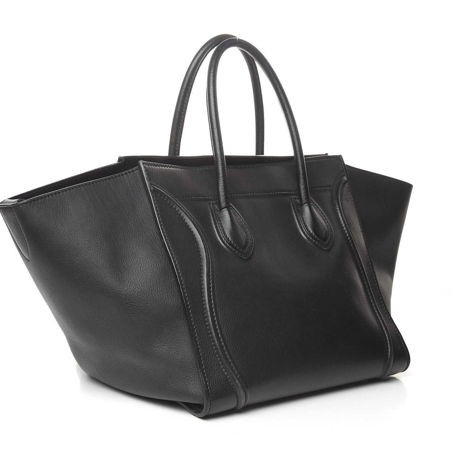 Supple Calfskin Medium Phantom Luggage Black