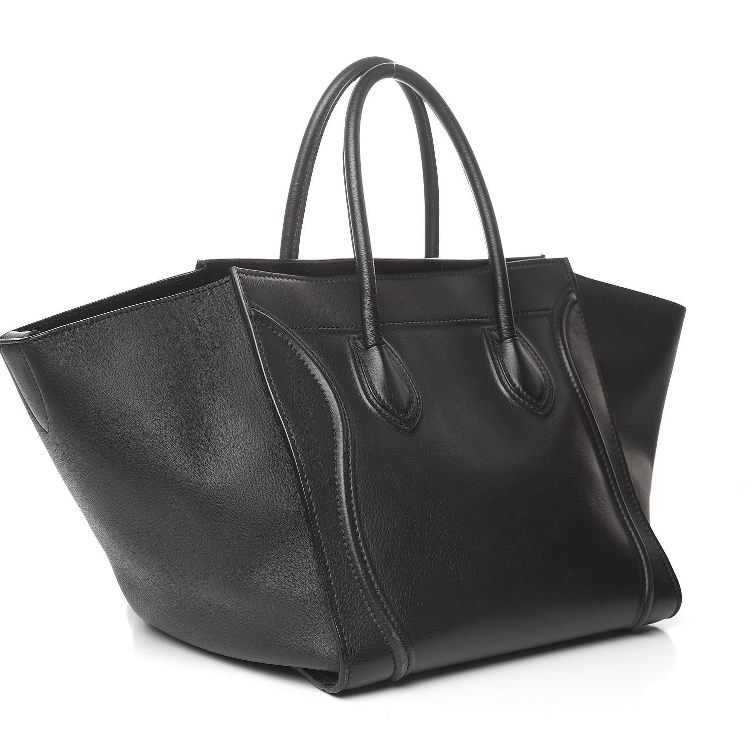 Celine Supple Calfskin Medium Phantom Luggage Black 3 of 13