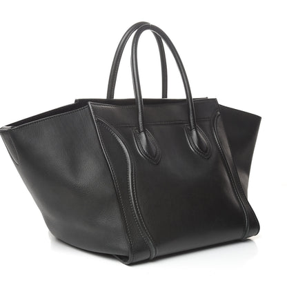Celine Supple Calfskin Medium Phantom Luggage Black 3 of 13
